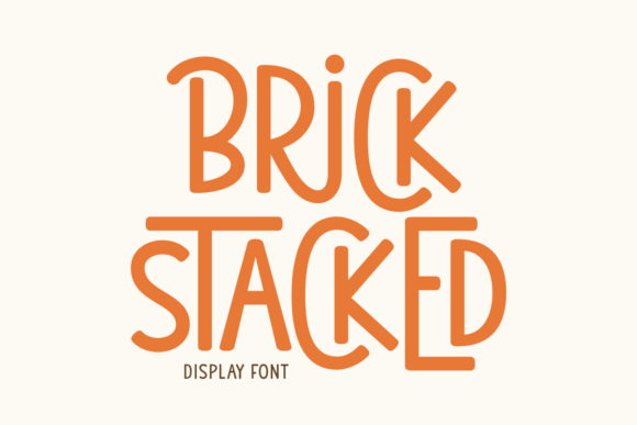 Brick Stacked: A Playful Font for Every Creative Project