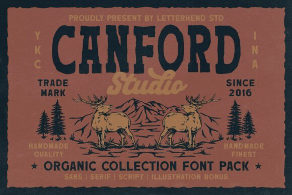 CANFORD Trio: A Typeface Collection Rooted in Nature and Craft