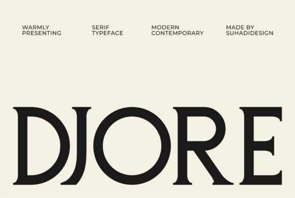 Djore: The Modern Serif Font Crafting Timeless Elegance