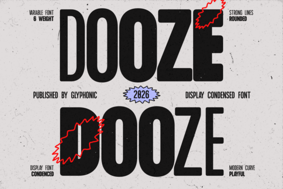 Dooze: Mastering Bold Visuals with a Modern Condensed Font