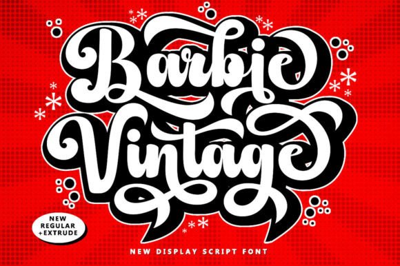 Inject Retro Pop Art Energy with the Barbie Vintage Typeface