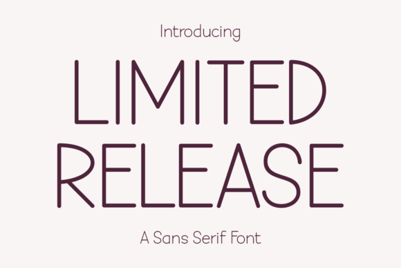 Limited Release: The Quiet Power of a Modern Sans Serif