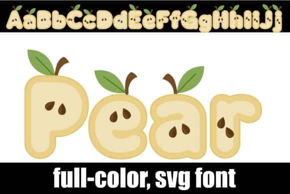 Pear: The SVG Font That Brings Orchard Charm to Your Designs