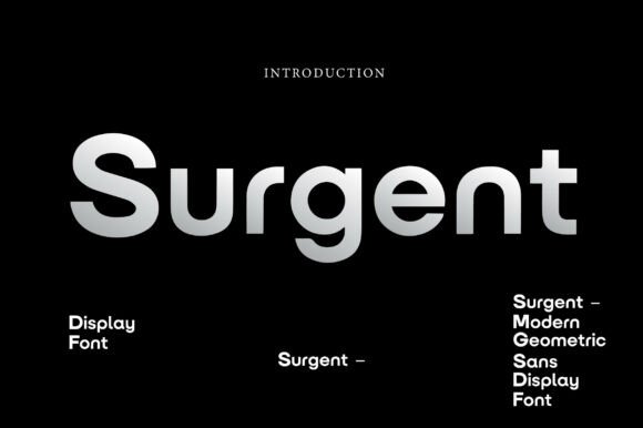 Surgent: The Modern Geometric Sans for Bold Visual Identity