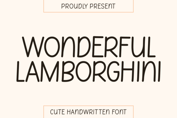 Wonderful Lamborghini Fonts: A Playful Twist on Modern Design